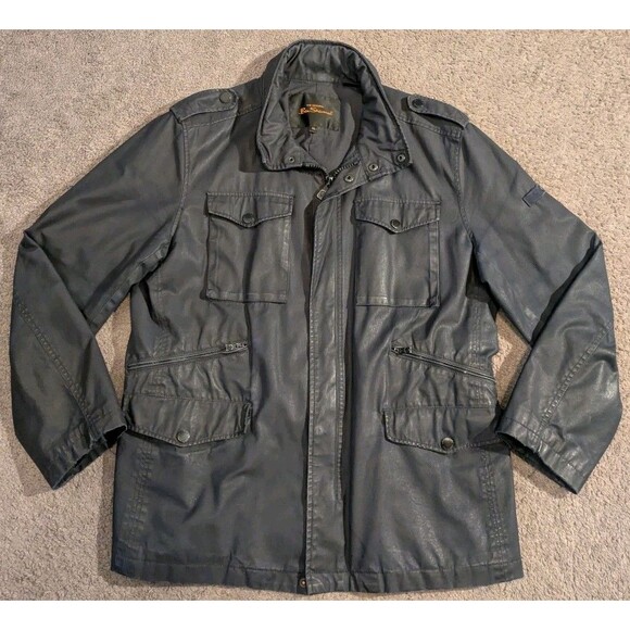 Ben Sherman Waxed Cotton Military Field Utility Chore Jacket Men's XL - Picture 1 of 11